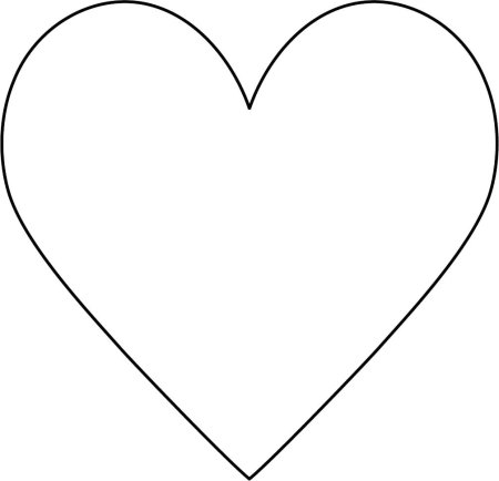 Сердце шаблон