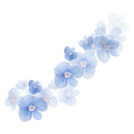 Голубые цветы вектор (50 фото)