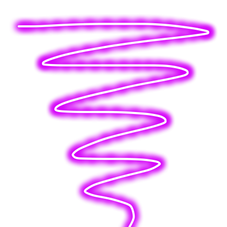 Неоновая линия без фона