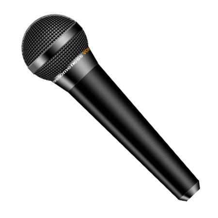 Микрофон на прозрачном фоне