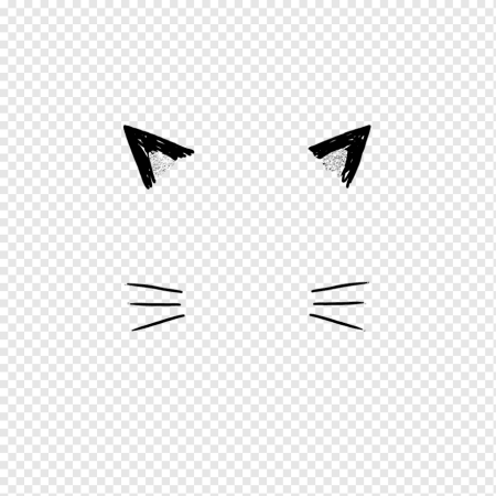 Кошачьи ушки без фона