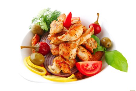 Мясные блюда сверху