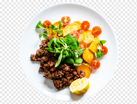 Вкусная еда на белом фоне