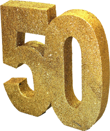 Надпись с юбилеем 50 лет