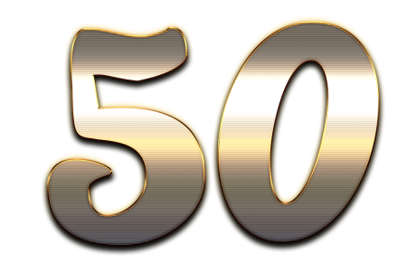 Красивая цифра 50