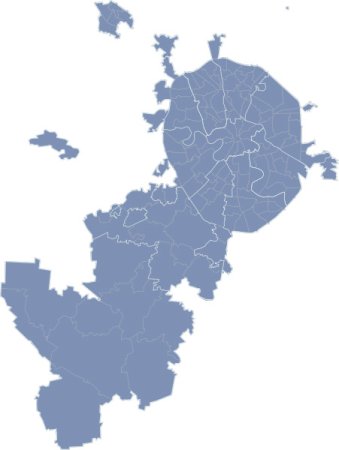 Векторная карта Москвы