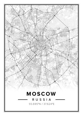Векторная карта Москвы