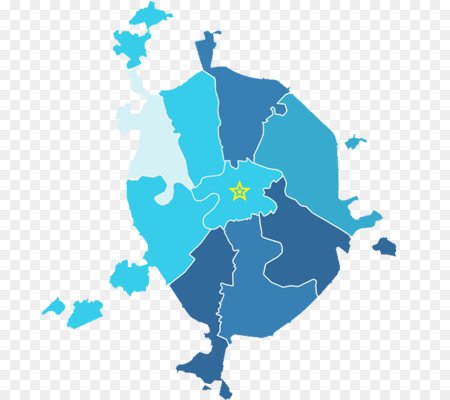 Карта Москвы вектор