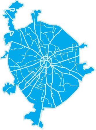Векторная карта Москвы