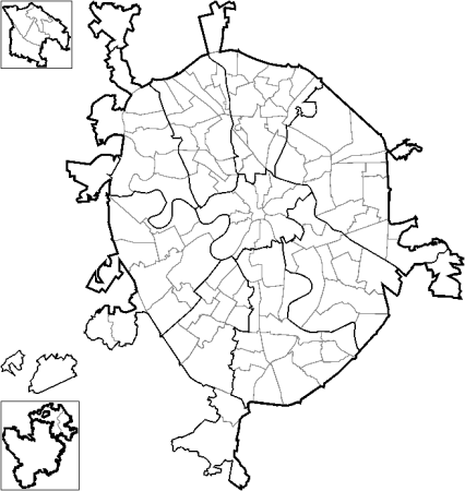 Векторная карта Москвы