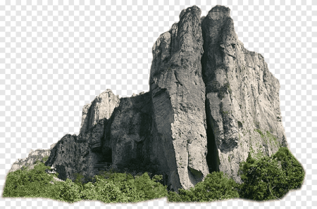 Скала на белом фоне