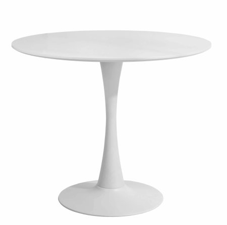 Стол Eero Saarinen Style Tulip Table белый Top MDF d80 глянцевый