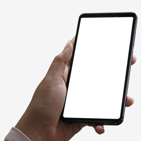 Рука держит смартфон