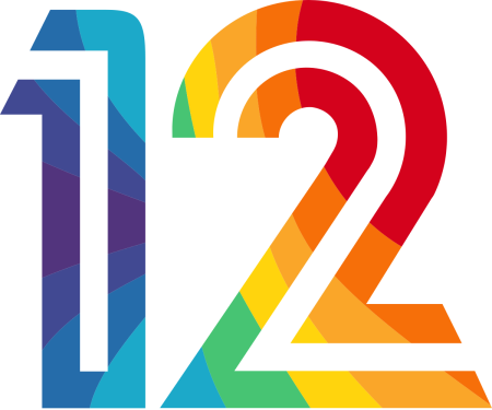 Цифра 12 Золотая