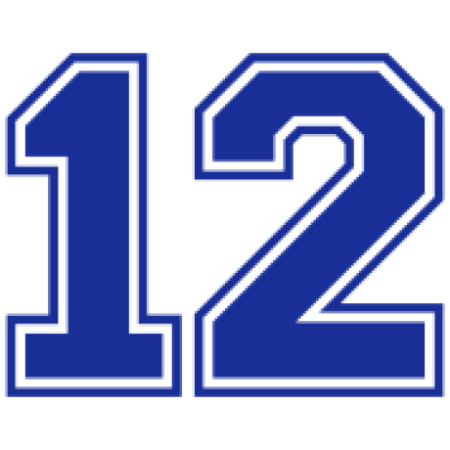 Цифра 12 красивая