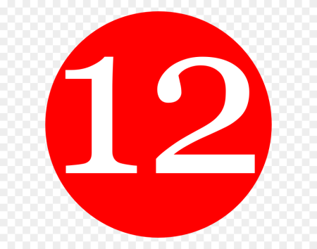 Цифра 12 красивая