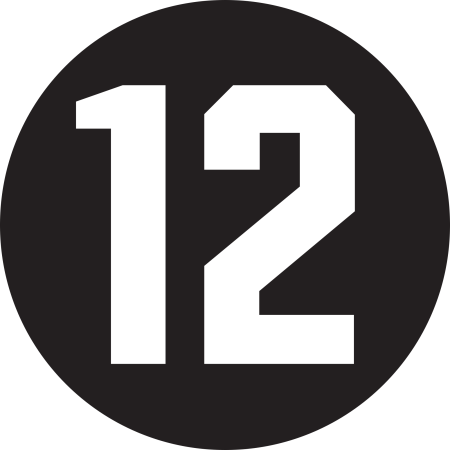 Цифра 12 в кружке