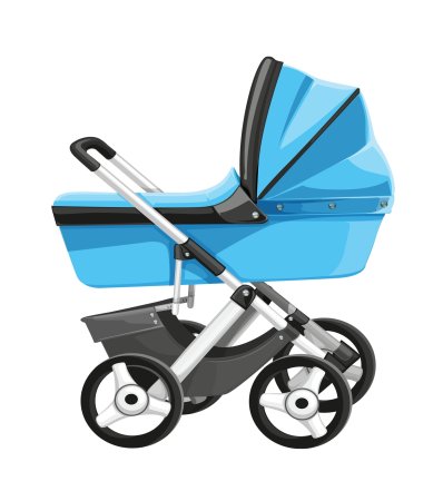 Коляска без фона