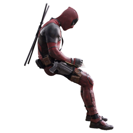 Deadpool на белом фоне
