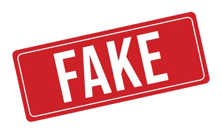 Надпись fake