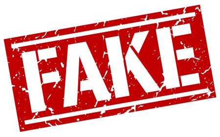 Надпись fake