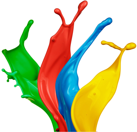 Краска льется