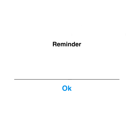 Шаблон уведомления в iphone