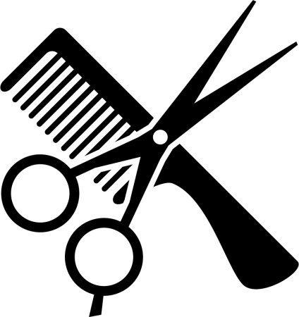 Ножницы и расческа