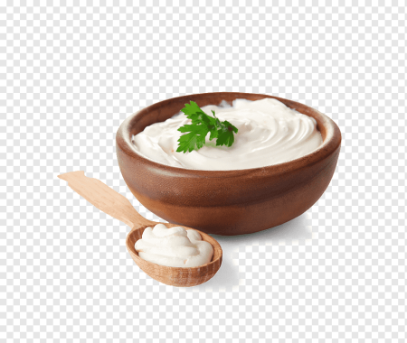 Сметана в миске