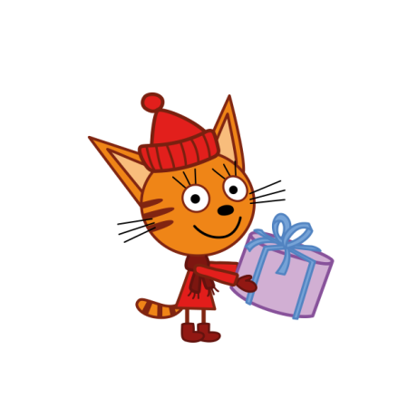 Мультфильм три кота Карамелька