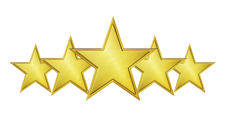 Золотые звезды на прозрачном фоне