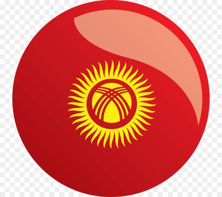 Киргиз с флагом Киргизии