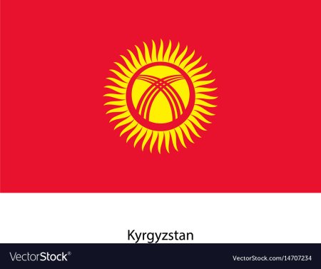 Флаг Кыргызстана флажок