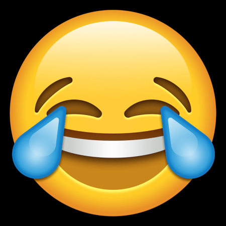 Смайлик со слезами от смеха