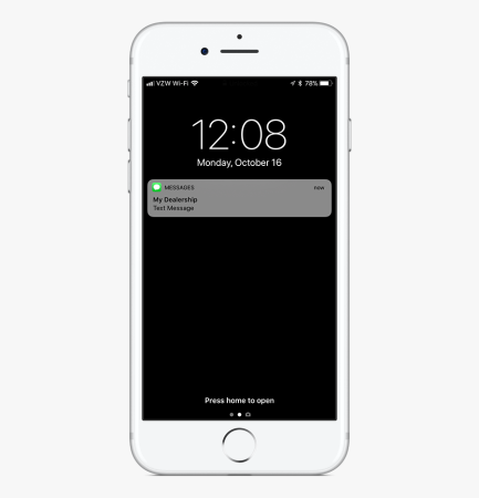 Рамка уведомления iphone