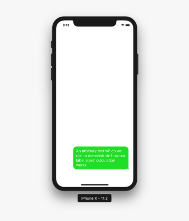 Окно сообщений iphone