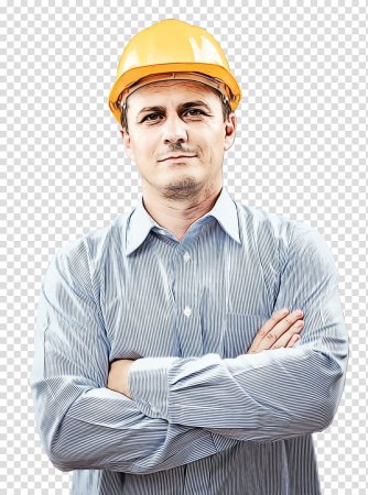 Строитель улыбается