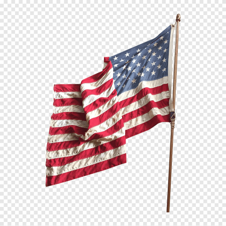 Флаг США на прозрачном фоне