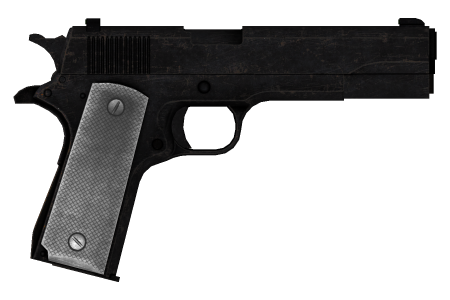 Пистолет на прозрачном фоне