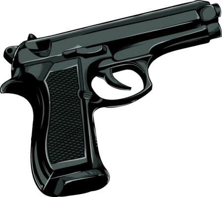 Револьвер 357 Magnum на белом