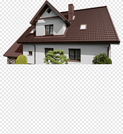 Дом с черепичной крышей клипарт