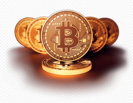 Монета биткоин PNG