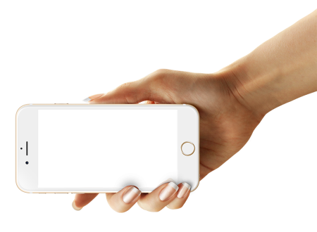 Айфон в руке