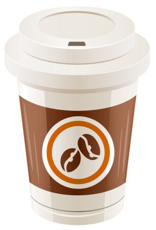 Стаканчик кофе вектор