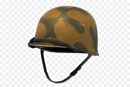 Боец в каске