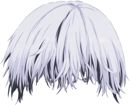 Белые волосы Канеки для фотошопа