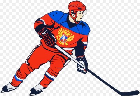 Наклейка хоккеиста на машину