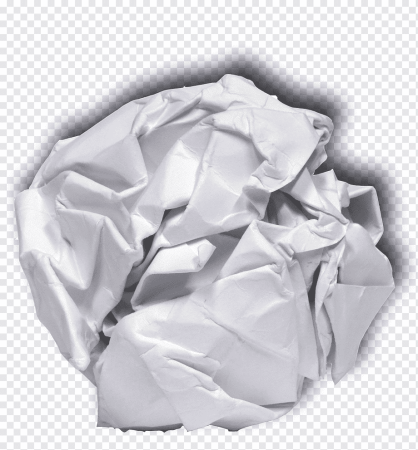 Смятый лист бумаги