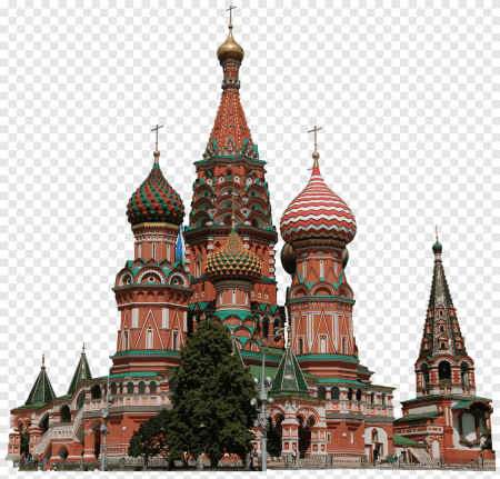 Храм Василия Блаженного Москва на белом фоне