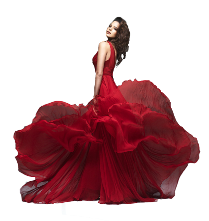 Девушка в длинном платье